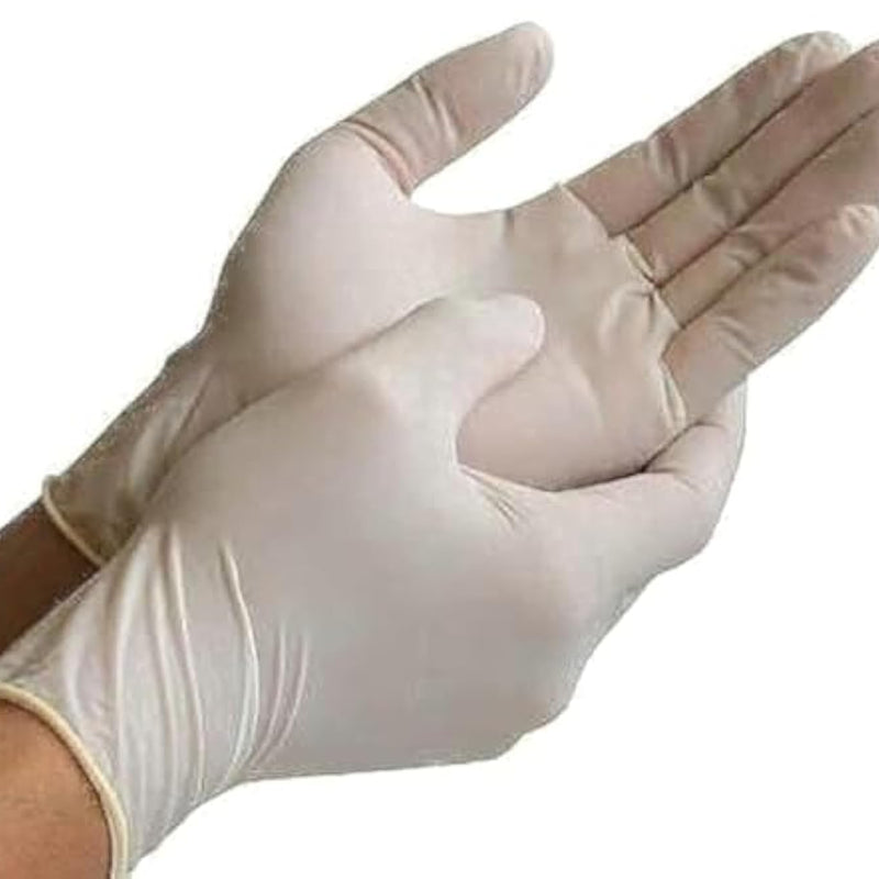 Gloves Latex – Powder Free (100 Pcs)