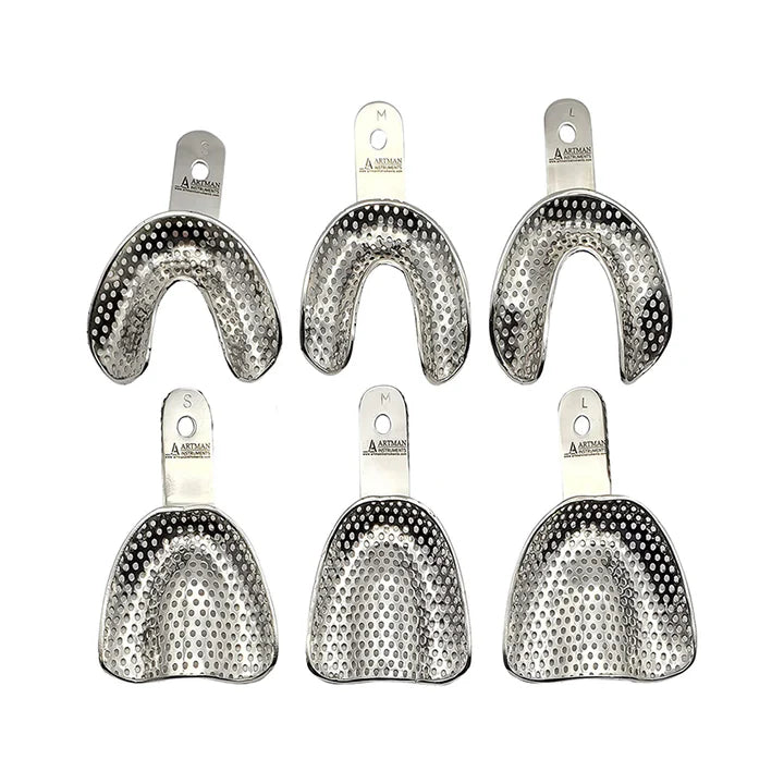 Dental Edentulous ALUMINIUM Impression Trays