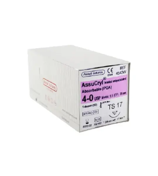 Assut Assu Cryl absorbable Sutures 4-0