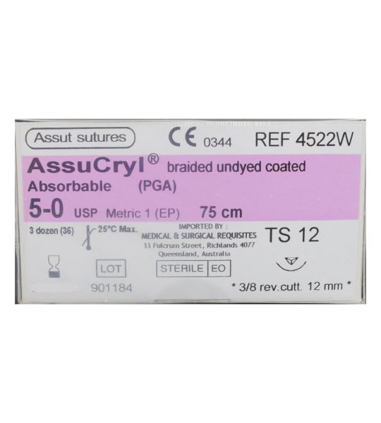 Assut Assu Cryl absorbable Sutures 5-0