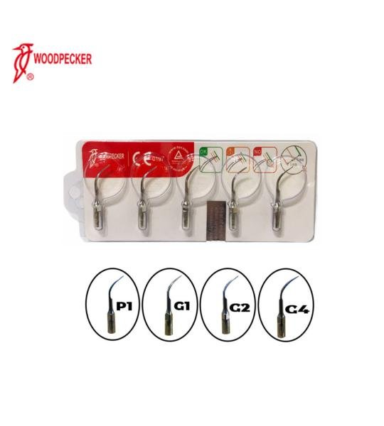 woodpecker ultrasonic scaler tips kit (5 pcs)